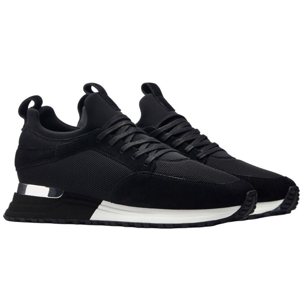 Mallet Mens Archway Leather Sneakers / Black